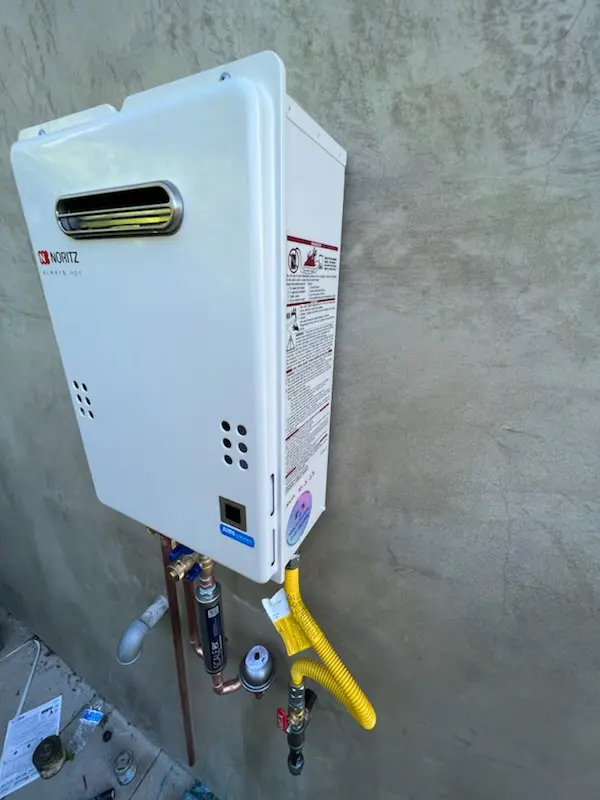 Tankless water heater installation for Deal homes